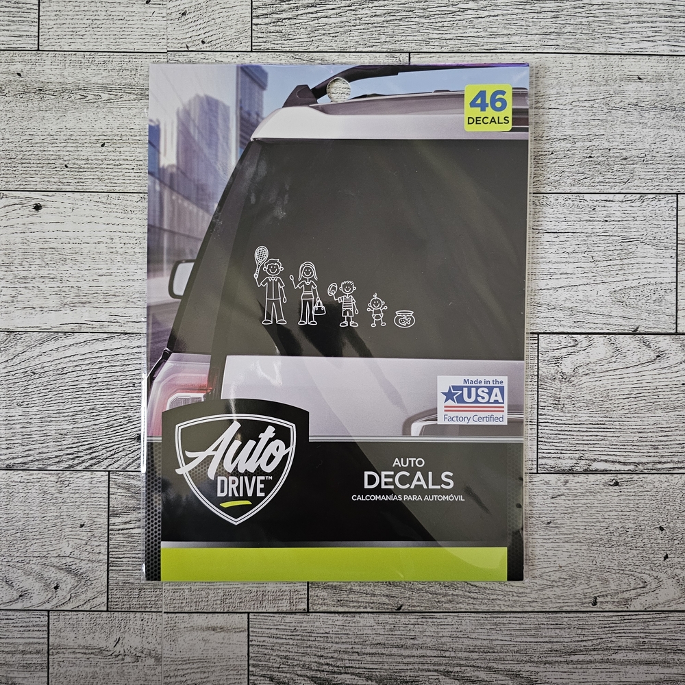 White Family Auto Decals